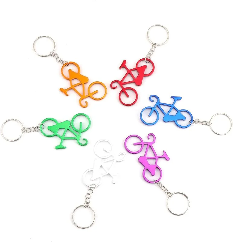 Coolty 24pcs Abridor de Botellas de Cerveza Llavero de Bolsillo para Bicicleta Bar pequeño Bebida Llavero Anillo — Vino y mesa festiva