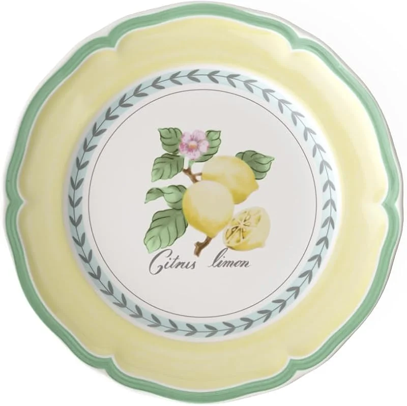 Villeroy & Boch French Garden Valence plato de desayuno, 21 cm, Porcelana Premium, Blanco, Colorido — Adviento y mesa