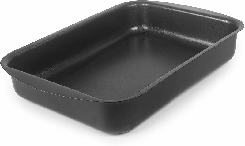 Visita la tienda de LACOR Bandeja Horno, Fuente Rustidera Horno, Rectangular, Antiadherente, Libre de PFOA, Apta hasta 240 ºC, Aluminio de Máxima Calidad, 25 x 19 x 5 cm — Hogar y cocina