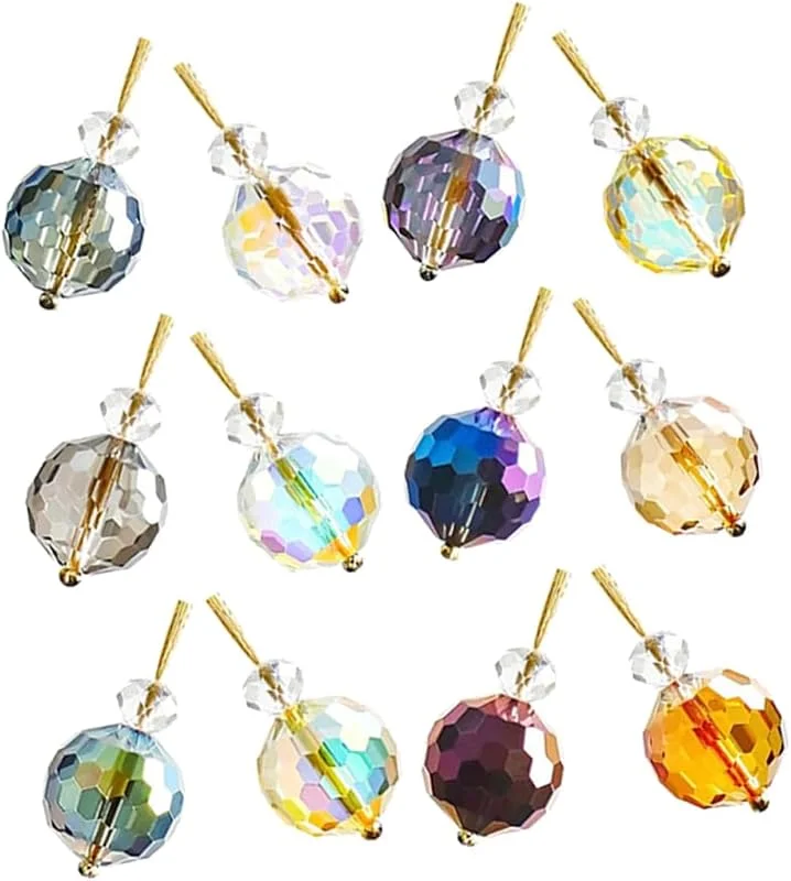 Visita la tienda de SUPVOX SUPVOX Juego de Decoración para Árbol de Navidad 12 Minibolas de Cristal Bolas Navideñas de Adornos para Decoraciones Navideñas — Decoracion Navidad
