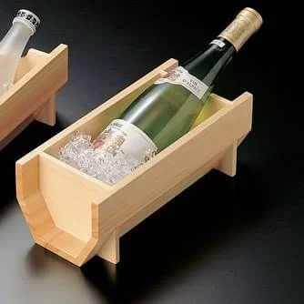 Yamako 12334 - Enfriador de vino de madera, color blanco — Vino y mesa festiva