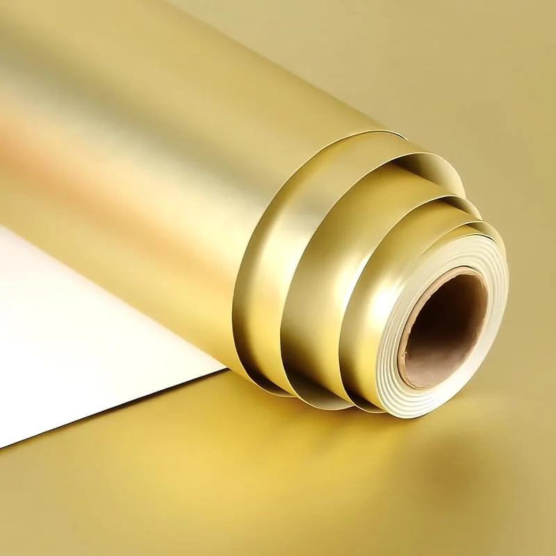 Visita la tienda de KISPATTI Papel de Regalo Oro, 43 cm x 10 m Papel Regalo Oro Metálico para Navidad Cumpleaños Aniversario Bodas — Envoltorio regalo