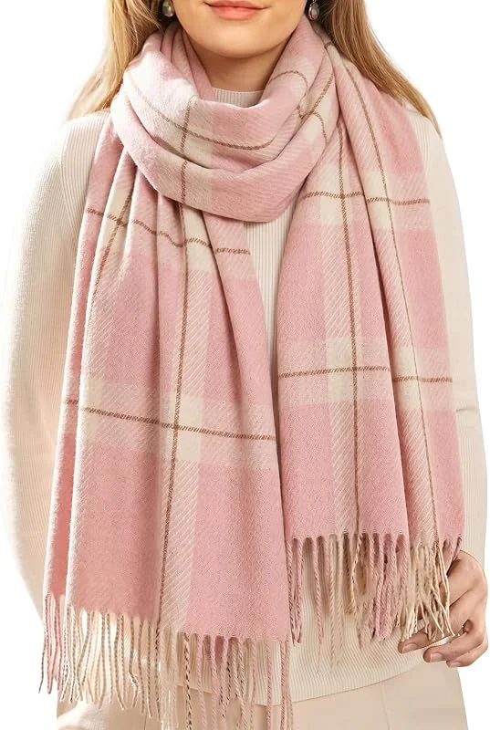 Visita la tienda de HEEKPEK HEEKPEK Bufanda Mujer Hombre Invierno Tartán, Tacto Cachemir 60 × 200 cm — Ropa Navidad