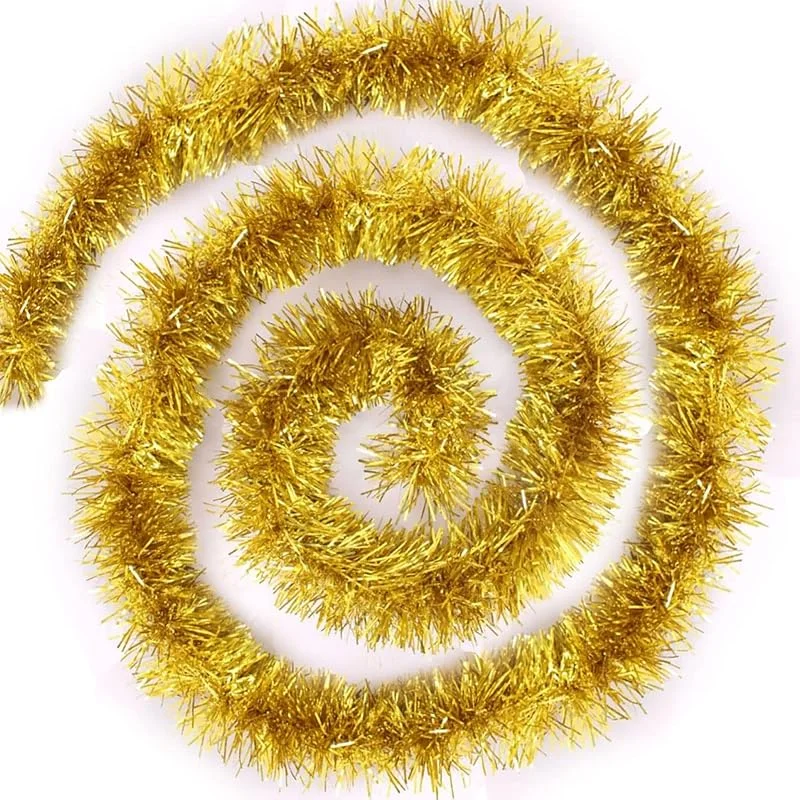 Visita la tienda de Jonami 4X Guirnalda de Navidad Artificial Oro (200 cm) Decoración de Abeto, Adornos Metálicos Pulidos, para Puerta, Pared, Ventana y Chimenea — Decoracion Navidad