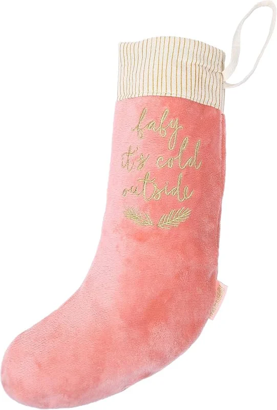 Papierdrachen Calcetines navideños - Terciopelo Rosa - Set 6 — Decoracion Navidad