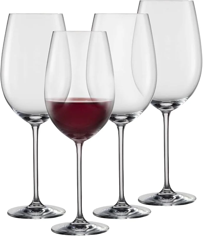 Visita la tienda de Schott Zwiesel SCHOTT ZWIESEL copas de vino tinto Vinos (juego de 4), elegantes copas de vino tinto, copas de cristal Tritan aptas para lavavajillas, Fabricadas en Alemania (art. nº. 130009) — Vino y mesa festiva