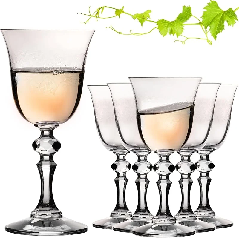 Visita la tienda de IMPERIAL glass Imperial - Copas de vino blanco con adornos ornamentales, 150 ml, juego de 6 copas de vino de cristal Crystalline — Vino y mesa festiva