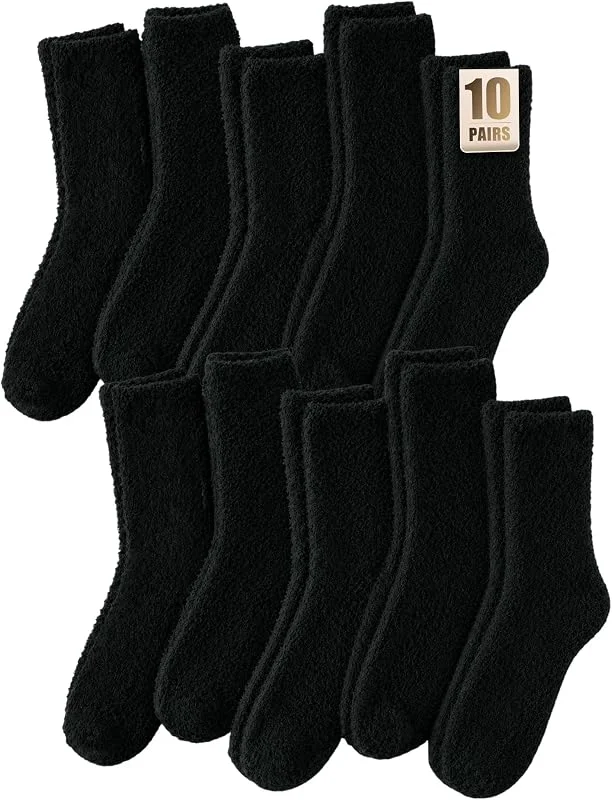 Visita la tienda de SukModen SukModen Calcetines Mujer Termicos, Calcetines de Invierno Calientes y Acogedores, Calcetines Suaves para Casa Cama y Dormir, Idea de Regalo Cumpleaños Halloween para Mujer Señora Chica, 5, 10 Pare — Decoracion Navidad