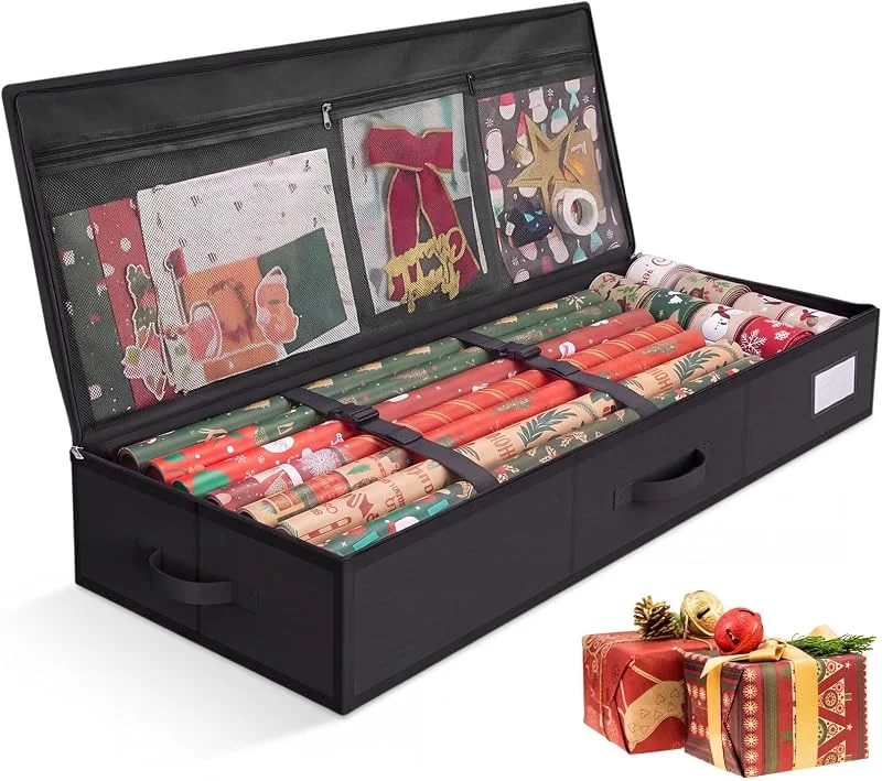 Rlssaki Papel de regalo, impermeable, tejido Oxford 600D, 9 x 30 x 12 cm — Envoltorio regalo