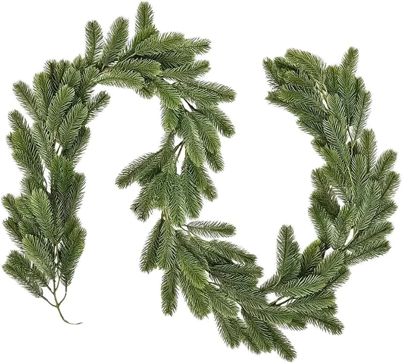 Agarte Guirnalda de Cedro, Guirnalda de Abeto Artificial, 180cm, 5.91ft Verde — Decoracion Navidad
