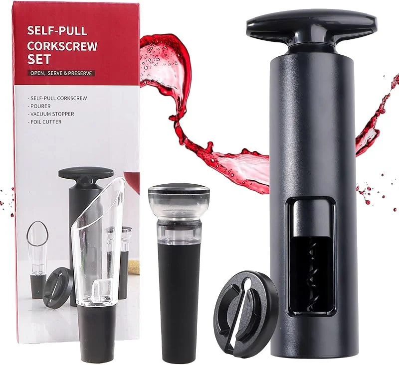 TXErfolg Sacacorchos de vino 4 Piezas Juego de abridor vino Sacacorchos Profesional — Vino y mesa festiva