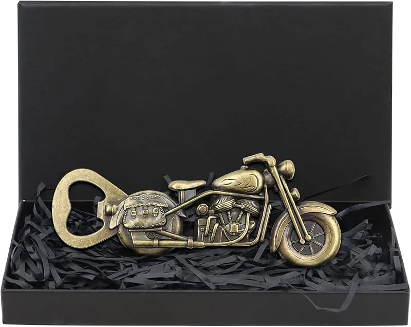 Visita la tienda de VEGCOO VEGCOO Abrebotellas de moto vintage, regalo para hombre y amante de la moto — Vino y mesa festiva