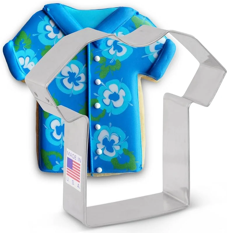 Visita la tienda de Ann Clark Cookie Cutters Ann Clark Cookie Cutters Cortador de galletas camiseta, camiseta deportiva, uniforme médico - 8, 9 cm - Acero fabricado en EE. UU. — Hogar y cocina