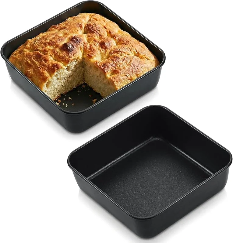 Visita la tienda de Hejo Hejo Molde Horno Cuadrado, 6" Bandejas, 16×16×5 cm, 2 Piezas — Hogar y cocina
