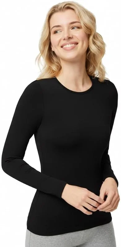 Visita la tienda de YSABEL MORA YSABEL MORA Camiseta Térmica Interior Manga Larga para Mujer — Ropa Navidad