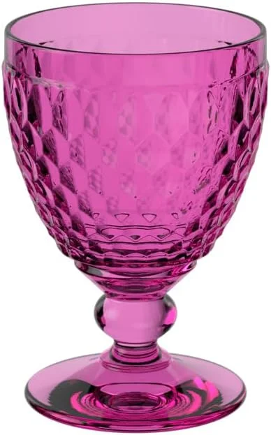 Villeroy & Boch - Boston Berry copa de vino tinto, 200 ml, copa de cristal para vino tinto, apta para lavavajillas, rosa — Vino y mesa festiva