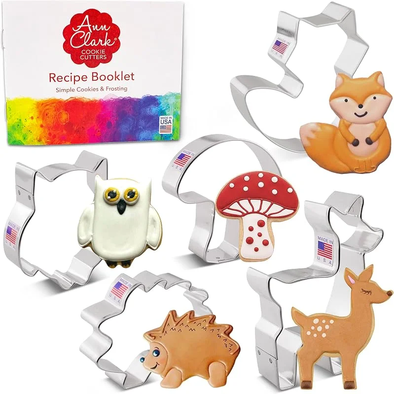 Visita la tienda de Ann Clark Cookie Cutters Ann Clark Woodland - Juego de 5 cortadores de galletas, fabricados en — Hogar y cocina