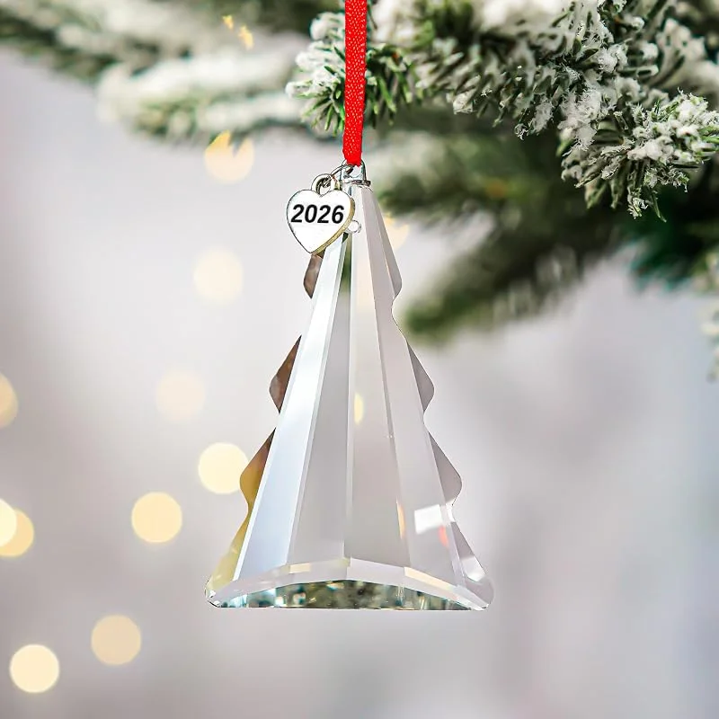 H&D HYALINE & DORA Atrapasueños de cristal para árbol de Navidad 2026, adorno colgante para — Decoracion Navidad