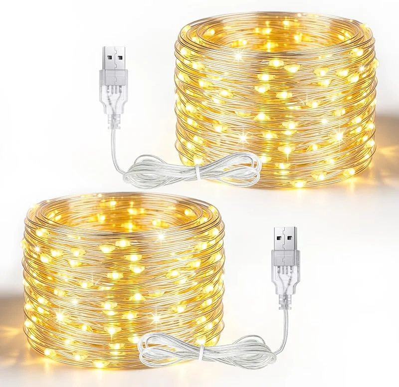 Visita la tienda de btfarm btfarm 2 Piezas Luces Navidad USB, 5M 50 LED Guirnalda Luces Interior