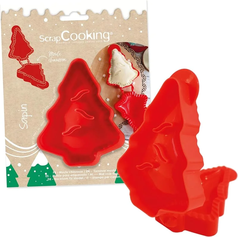 Visita la tienda de ScrapCooking ScrapCooking - Molde de Empanadilla Árbol de Navidad - Molde Navideño para Empanadilla de Manzana y Chocolate - Empanadas, Pastel, Repostería, Cumpleaños — Hogar y cocina