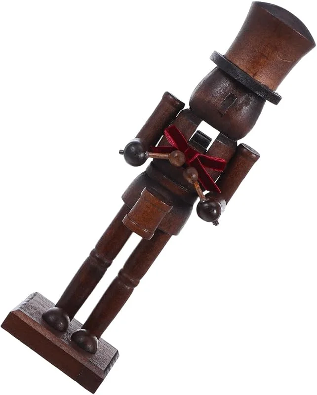 PRETYZOOM Cascanueces Navideño Figura Soldado de Madera para Mesa Comedor — Decoracion Navidad