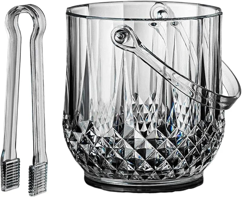 Générique Acrylic Ice Bucket, Champagne Ice Bucket, Beer Bottle Buckets, Large Ice Buckets, Large Capacity Acrylic Champagne Bucket for Beer Bottles and Cocktail Tub at Home, Parties, and Commercial Use — Vino y mesa festiva