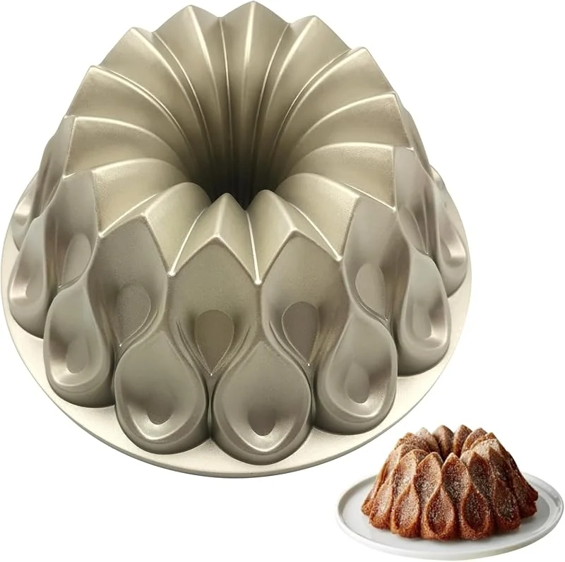 LYFJXX Charlotte - Molde de aluminio para decoración de tartas de Navidad, boda, familia, 3D (forma de corona) — Hogar y cocina