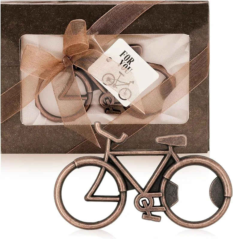 LFBEST Abridor de botellas para bicicleta, divertido regalo de cumpleaños para ciclistas, hipsters y amantes de la bicicleta, abridor de botellas de bicicleta, regalos para familia, amigos y colegas — Vino y mesa festiva