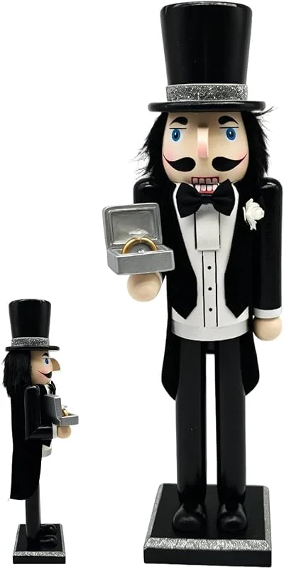 Generisch Figura de cascanueces romántica decoración para la mesa de madera — Decoracion Navidad