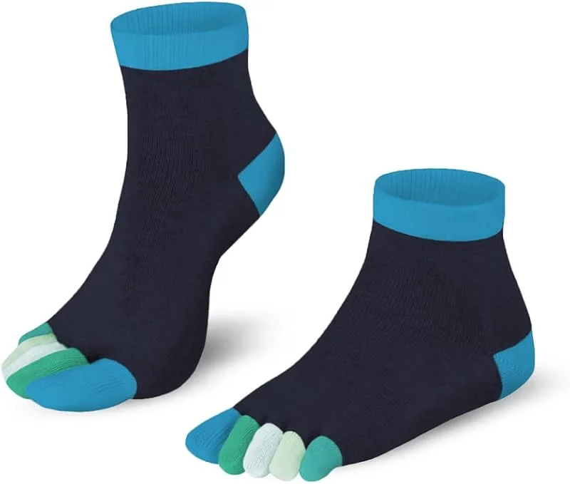 Visita la tienda de Knitido Knitido Rainbows, Calcetines tobillo con dedos multicolores en algodón — Ropa Navidad