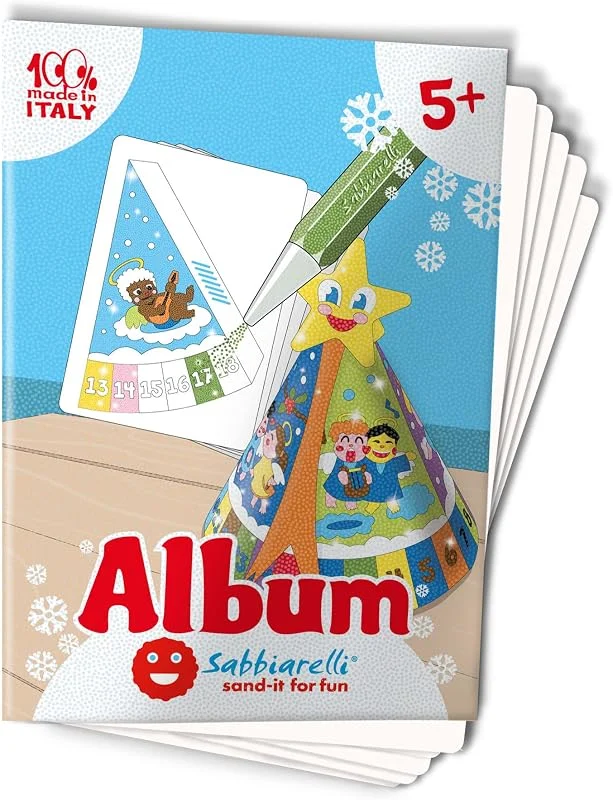 Visita la tienda de Sabbiarelli Sabbiarelli – Album Calendario de Adviento 3D, Láminas para Sand Art — Adviento y mesa