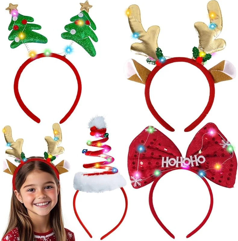 TaimeiMao Diadema de cuernos, Adornos navideños — Ropa Navidad