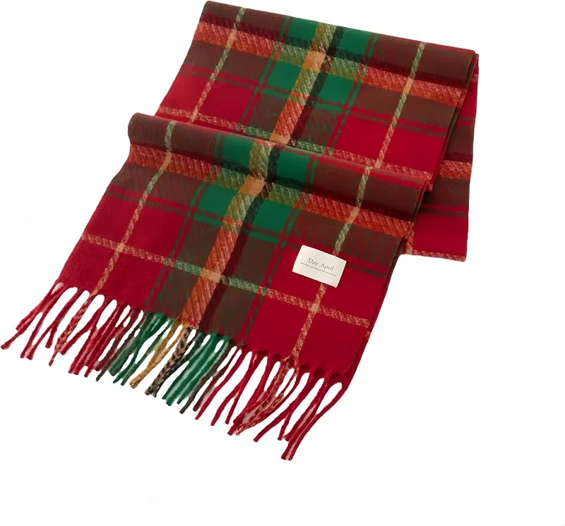 Visita la tienda de Proumhang Proumhang Bufanda de Navidad, Invierno Tartán Bufanda de punto, Navidad Bufandas Tema Rojo Verde, Bufandas Pashmina Mantón Envolturas Para Niñas Mujeres Señoras 200cm x 37cm — Ropa Navidad
