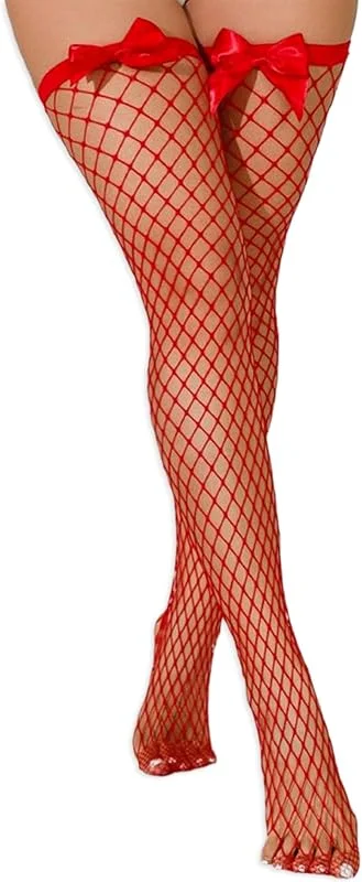 Visita la tienda de Buitifo Buitifo Medias Sexys de red para Mujer, Medias de red Sexy Hasta el Muslo — Ropa Navidad