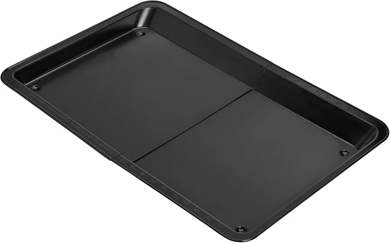 Visita la tienda de ORIGINAL KAISER ORIGINAL KAISER X-mas - Bandeja para Hornear Extensible 33-52 x 33 x 3, 5 cm, Bandeja para Hornear Cuadrada y Rectangular, Revestimiento Antiadherente, Negro — Hogar y cocina