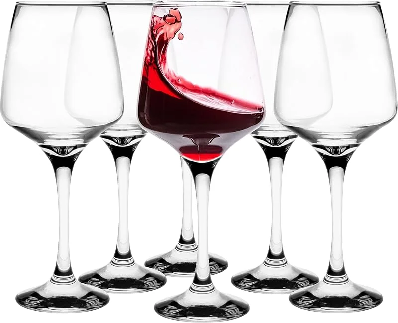 Visita la tienda de Glasmark KROSNO 1992 Glasmark Krosno Conjunto De 6 Copas De Vino Tinto Copas De Vino Tinto Copa De Vino Copa De Vino Blanco Transparente 360Ml — Vino y mesa festiva