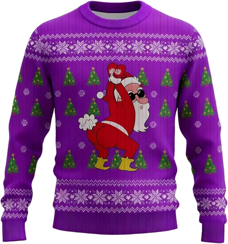 PINTUTU Jersey Navidad Jersey Navideño Hombre Ropa Navideña Jerseis Navideños Camisetas Navideñas Familia Sudadera Navidad Familia Navideños Gracioso Pareja Christmas Jumper Suave — Ropa Navidad