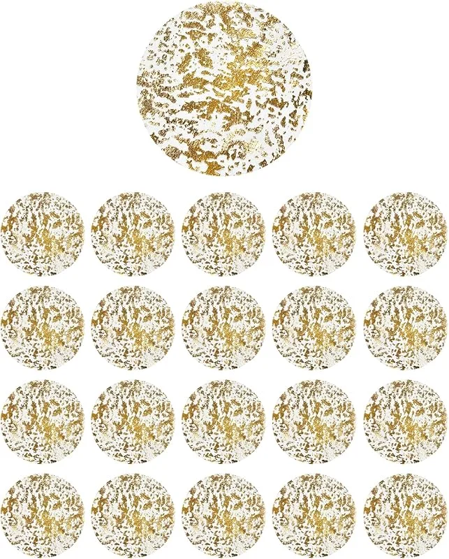 ZBHDEYG 20 manteles individuales de malla dorados brillantes para bodas, fiestas, cumpleaños — Hogar y cocina
