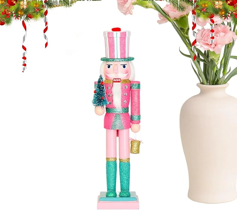 Générique Figuras de cascanueces 38cm Figura de madera Objetos de colección — Decoracion Navidad