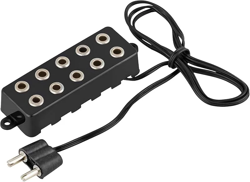 MaMeMi Regleta Múltiple 5 Tomas para Iluminación de Belenes, Accesorio para Miniaturas, Casas de Muñecas y Modelismo Ferroviario, Distribuidor Seguro para Transformador — Decoracion Navidad