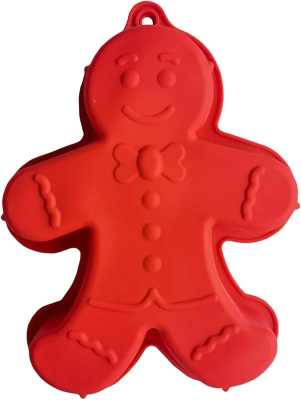 Generic Moldes de silicona de Navidad con forma de hombre de jengibre antiadherente — Hogar y cocina