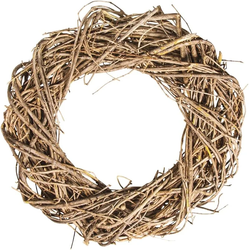 Rayher Corona de madera grande, hecha a mano, 40 cm ø, para manualidades y decoración, 65242000 — Decoracion Navidad