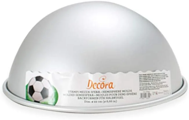 DECORA 0062955 MOLDE DE ALUMINIO ANODIZADO PARA SEMIESFERA Ø 20 CM — Hogar y cocina