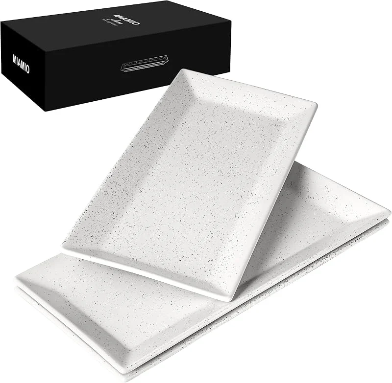 Visita la tienda de MIAMIO MIAMIO - Juego de 3 Fuentes de Cerámica, Platos Rectangulares para Servir con el Pavo de Acción de Gracias y Navidad - Apto para Microondas, Lavavajillas y Horno - Colección Aura (34.5 x 17 cm) — Hogar y cocina