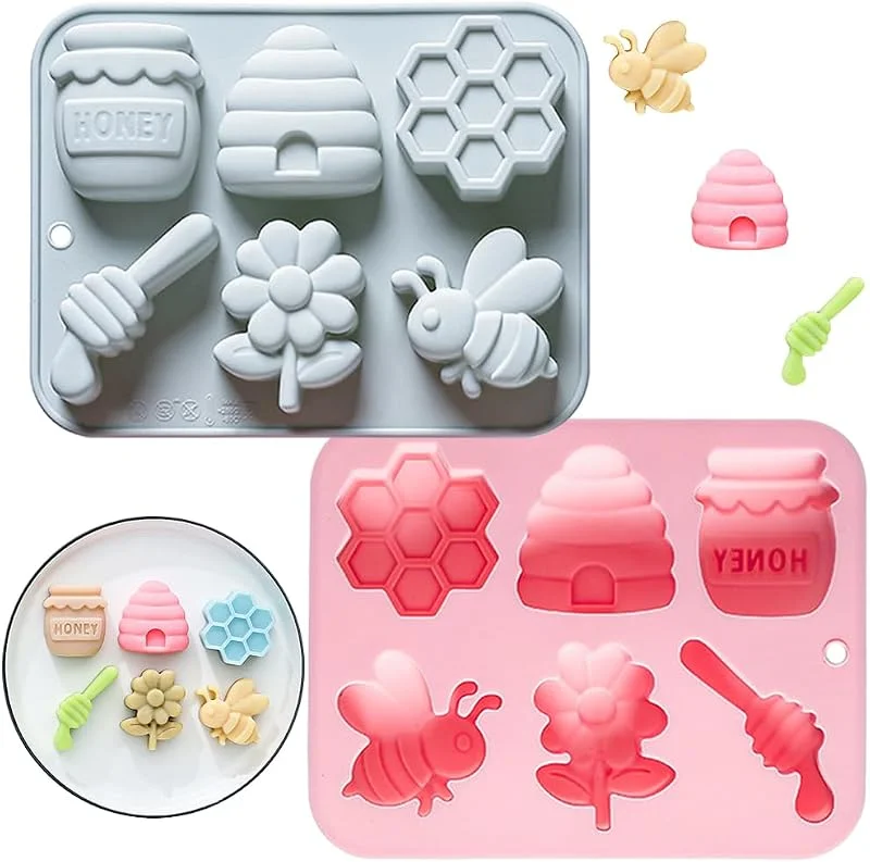 LIAJIA Moldes de Silicona de Abeja Molde de Panal Molde de Silicona Molde de Abej Mousse Chocolate Gelatina Postre Cumpleaños Otoño — Hogar y cocina