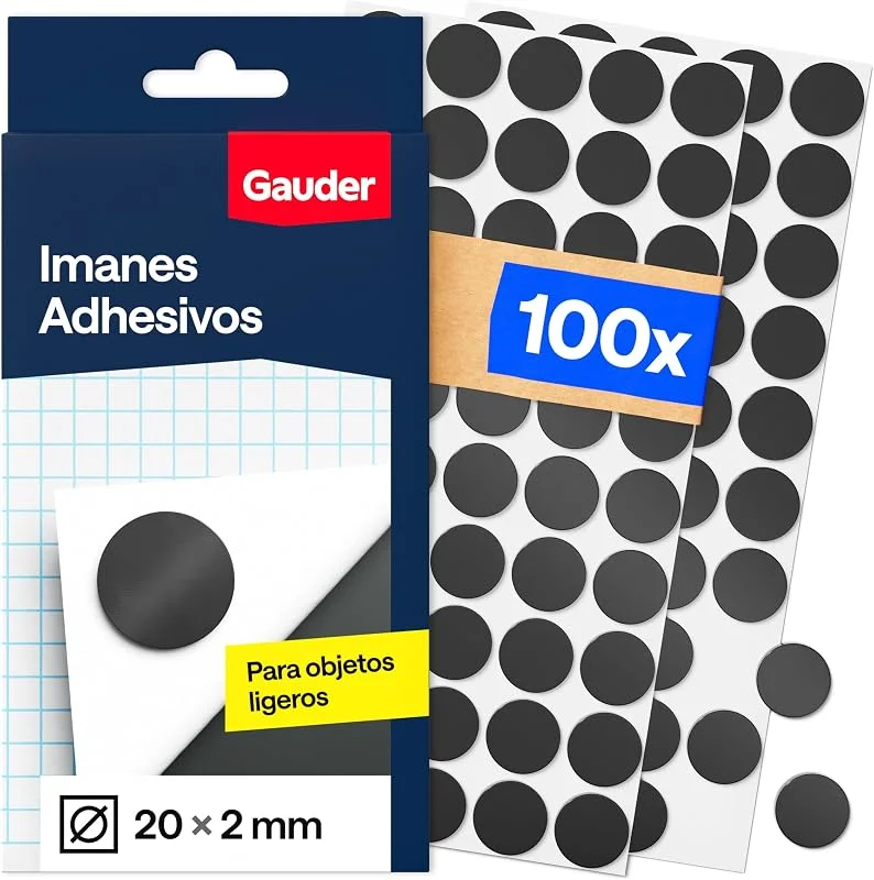Visita la tienda de GAUDER GAUDER Puntos Magnéticos, Imanes Adhesivos Redondos (20x2mm - 100 uds) — Envoltorio regalo
