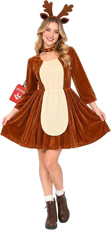 Fun Shack Disfraz Reno Mujer, Disfraz Navideño Halloween Mujer — Ropa Navidad