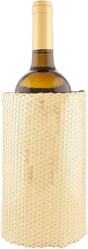 Visita la tienda de Koala (2 Unidades) Funda Enfriadora de Vino Lentejuelas Oro — Vino y mesa festiva