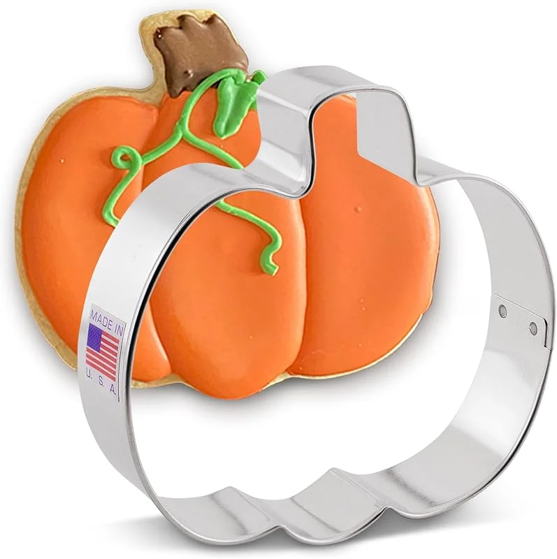 Visita la tienda de Ann Clark Cookie Cutters Ann Clark Cookie Cutters Cortador de galletas calabaza de Halloween - 10 cm - Acero fabricado en EE. UU. — Hogar y cocina