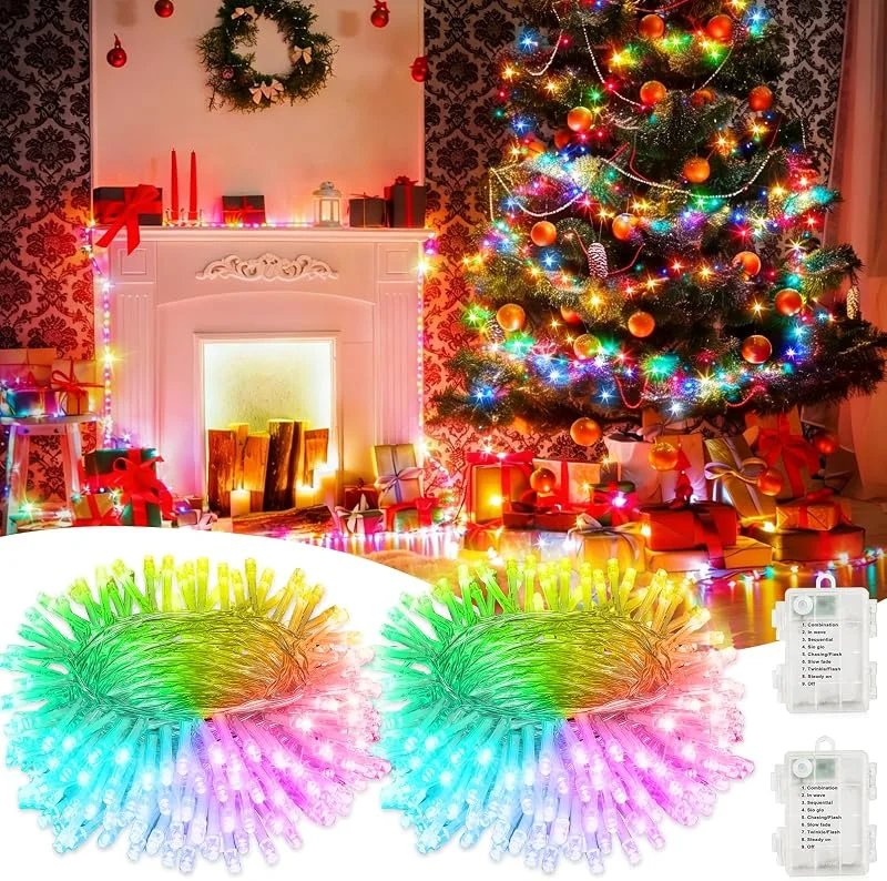 Visita la tienda de Electight 200LED Luces Navidad Exterior, 2x10M Luces Arbol Navidad